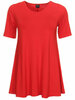 A-lijn shirt korte mouw vuur rood