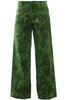 Triangle broek rib tie-dye groen