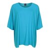 Wijd shirt Mery lang turquoise