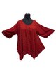Blouse wizard batik rood stip