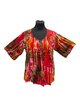 Blouse Jipsy batik rood geel