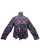 Blouse Jipsy batik blauw fuchsia