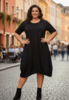 Jurk Jola korte mouw - zwart