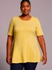 A-lijn shirt korte mouw geel