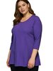 A-lijn shirt 3/4 mouw paars