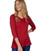 Shirt Amy viscose donker rood