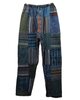 Broek katoen patch blauw