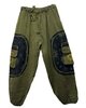 Broek katoen zon army groen