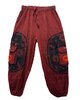 Broek katoen zon bordeaux rood
