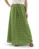Rok katoen broderie groen
