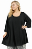 Tuniek Claire XL - Zwart