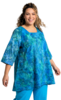 Tuniek Claire XL - Blauw groen turquoise