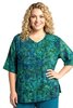 Blouse Dallas - blauw groen