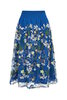 Rok lochy bloem blauw