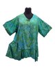 Blouse b148 batik - blauw groen