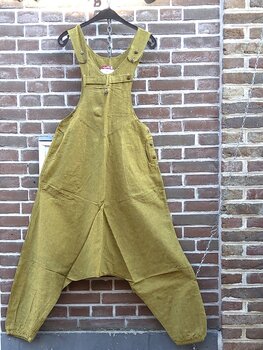 Haremtuinbroek katoen geel