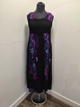 Jurk Kareta zwart paars