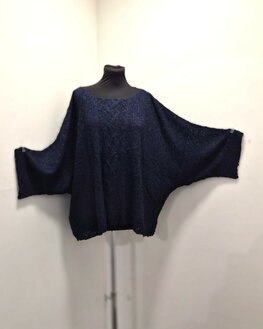 Billy trui Irma kabel - donker blauw