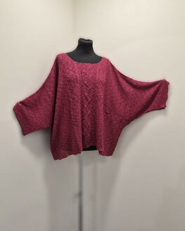 Billy trui Irma kabel - wijn rood