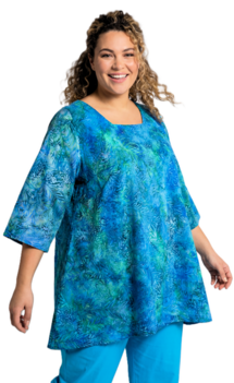 Tuniek Claire XL - Blauw groen turquoise