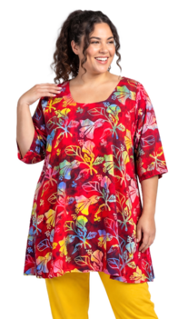 Tuniek Claire XL - Rood geel