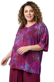 Blouse Dallas - fuchsia blauw