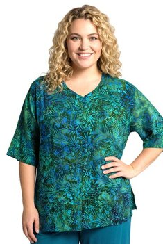Blouse Dallas - blauw groen