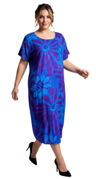 Jurk Helena - paars kobalt