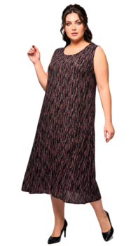 Jurk Lois - zwart bordeaux 