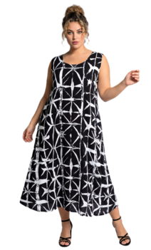 Jurk Lois - zwart wit