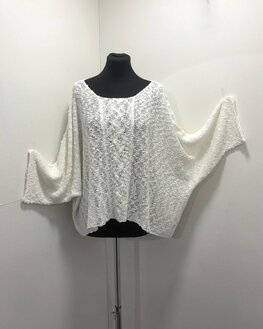 Billy trui Irma kabel - wit