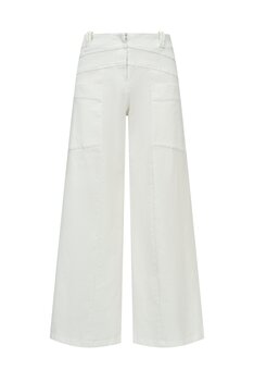 Triangle broek jeans wit