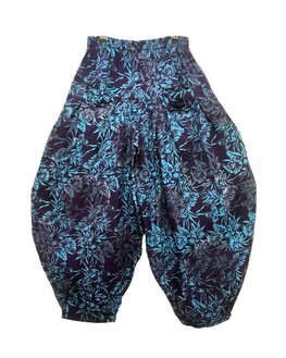 Broek Sindy +10 batik - donker paars blauw