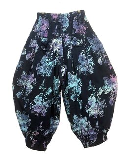 Broek Sindy +10 batik - donker blauw pastel