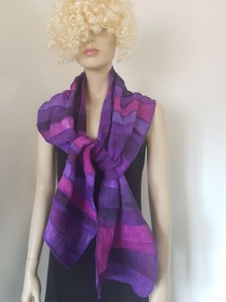 Paarse zijden sjaal - Liz