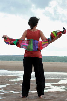 Prachtige sjaal, viscose - Liz