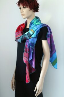 Regenboog sjaal viscose - Liz