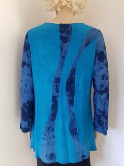 Shirt donkerblauwe druppels - Liz