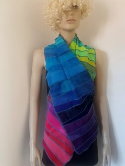 Super regenboog viscose sjaal  - Liz