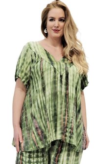 Blouse Jose groen ikat