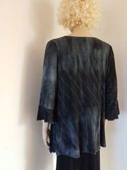 Blouse grijs stiksels - Liz