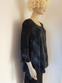 Blouse grijs stiksels - Liz