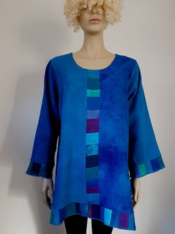 Blouse linnen patchwork 2 - Liz