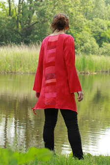 Blouse rood rond - Liz