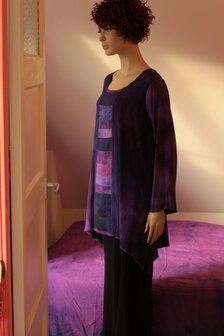 Blouse rood rond - Liz