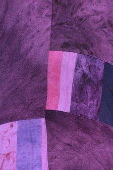 Blouse paars patchwork - Liz