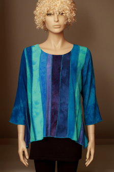 Blouse blauw stroken - Liz