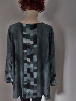 Blouse grijs patchwork - Liz