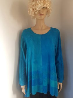 Blouse zeegroen turquoise - Liz