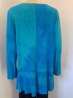 Blouse zeegroen turquoise - Liz